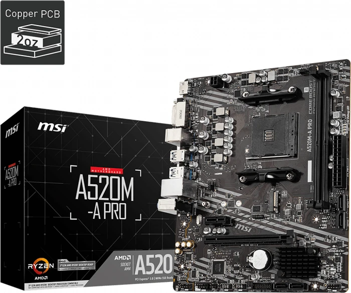 MSI A520M-A Pro (AMD AM4)