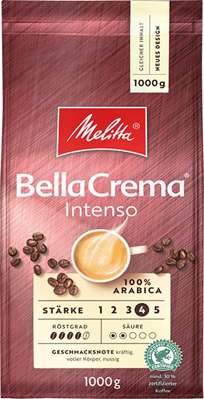 Melitta BellaCrema Intenso Kaffeebohnen, 1.00kg