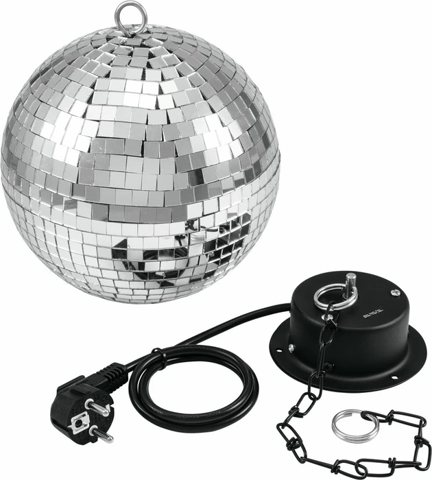 Eurolite Set Spiegelkugel 20cm mit Motor + LED PST-5 QCL Spot