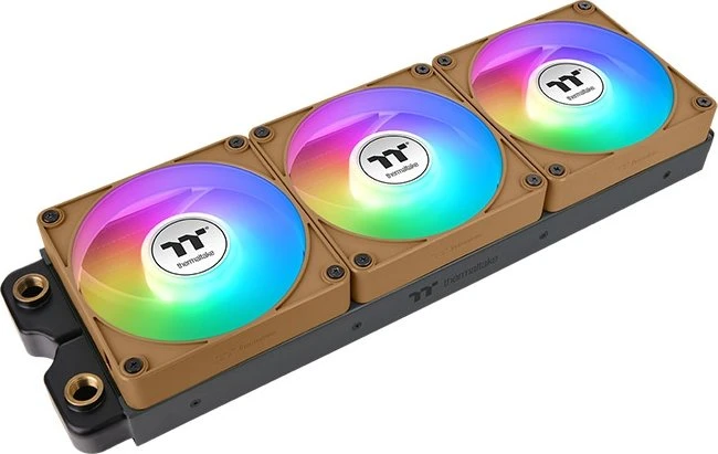 Thermaltake CT120 EX ARGB Sync Reverse Gravel Sand, braun/weiß, 120mm, 3er-Pack