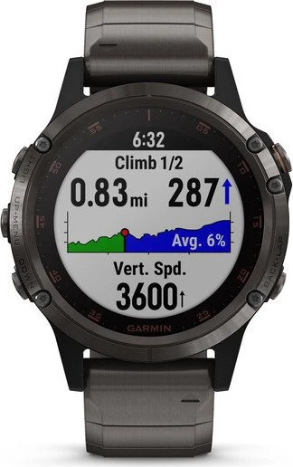 Garmin Fenix 5 Plus Sapphire Titan mit Titanarmband