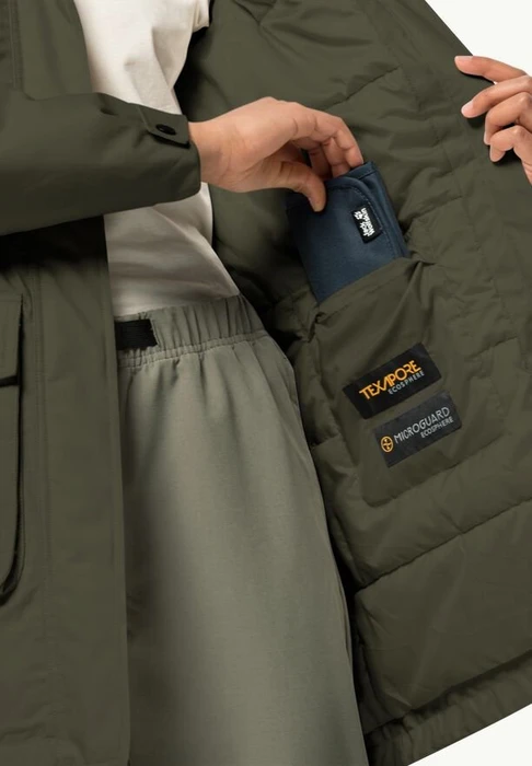 Jack Wolfskin Winterfrost Ins Funktionsmantel island moss (Damen)
