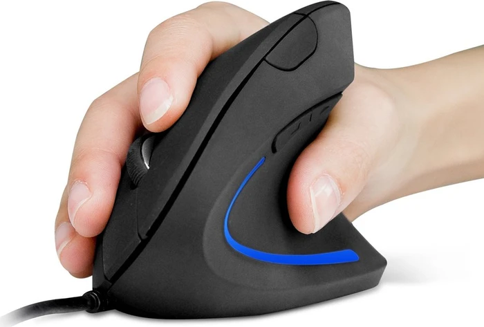 Anker vertikale ergonomische Maus, schwarz, USB