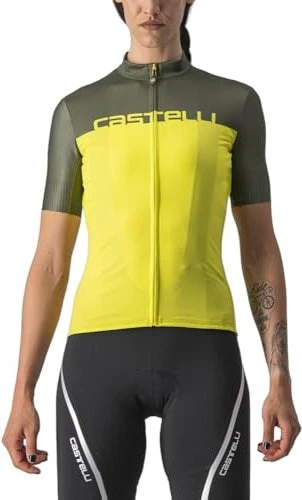 Castelli Velocissima Trikot kurzarm sulphur/military green (Damen)