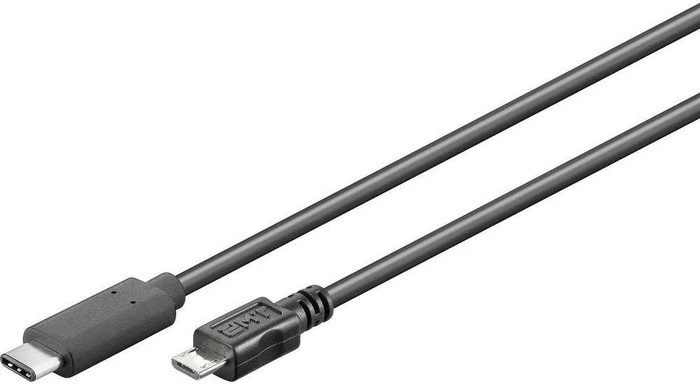 goobay USB 2.0 Kabel, USB 2.0 Micro-B/USB-C 2.0, 0.6m