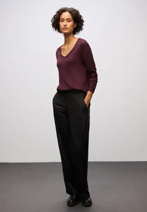 Street One V-Neck Pullover wildberry red (Damen)