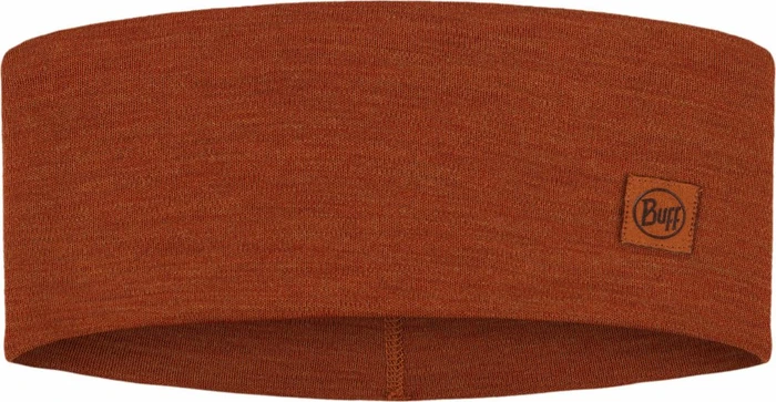 Buff Solid Merino Wide Stirnband cinnamon