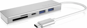 RaidSonic Icy Box IB-HUB1413-CR silber, 3-port, USB-C 3.0 (60369)