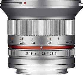 Samyang 12mm 2.0 NCS CS für Micro-Four-Thirds silber