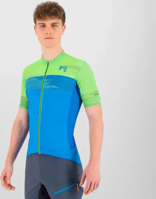 Karpos Green Fire Trikot kurzarm indigo blue/green fluo (Herren)