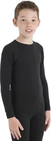 Icebreaker Merino 200 Oasis Crewe Funktionsshirt langarm schwarz (Junior)