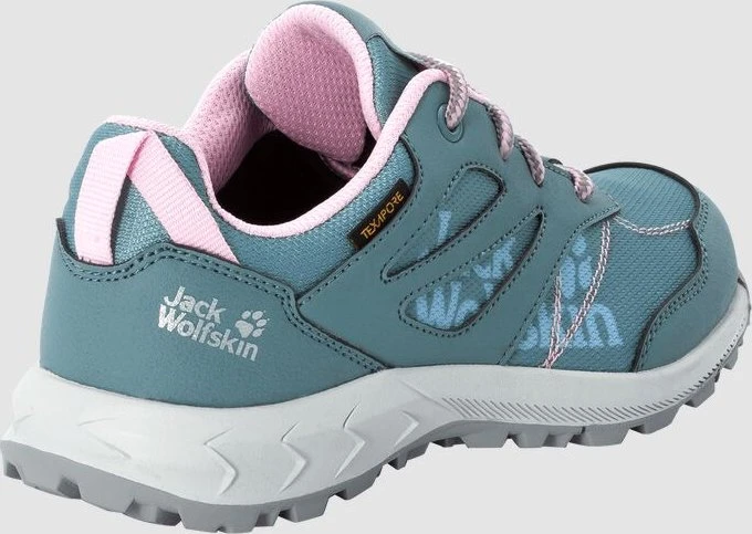 Jack Wolfskin Woodland Texapore Low grau/rosa (Junior)