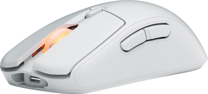 Fnatic Bolt Wireless Gaming Mouse weiß, USB/Bluetooth