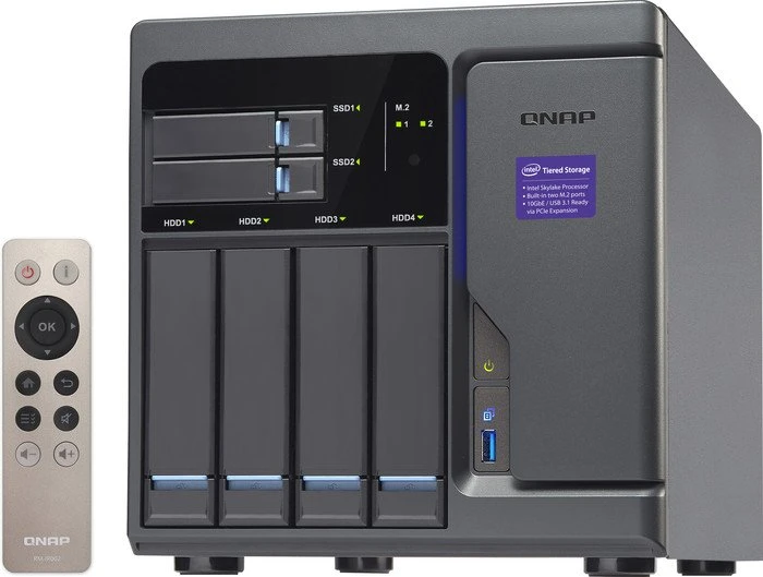 QNAP TVS-682-i3-8G, 8GB RAM, 4x RJ-45 1000Base-T, 5x USB-A 3.0