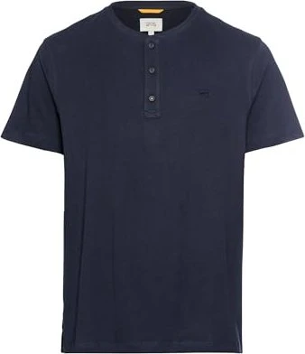 Camel Active Henley Organic Cotton T-Shirt kurzarm dunkelblau (Herren)
