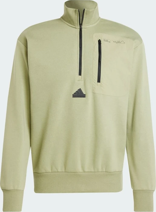 adidas City Escape Half-Zip Sweatshirt tent green (Herren)