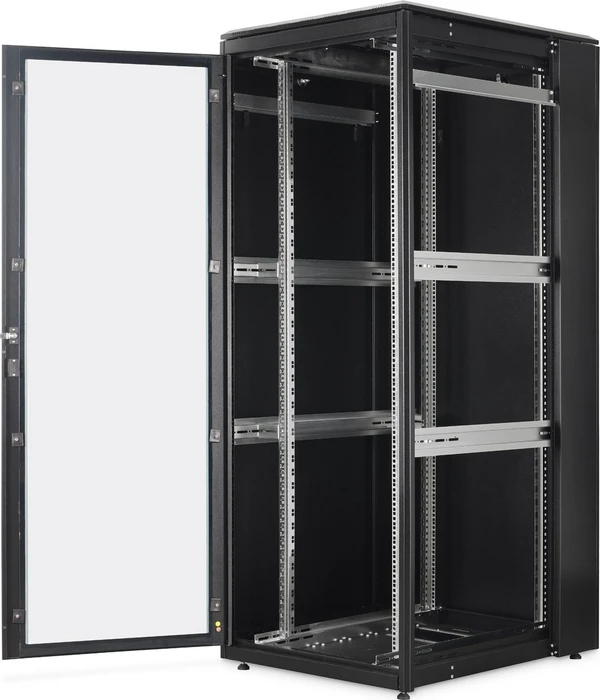 Digitus Professional Unique Light Serie 19" Netzwerkschrank 42HE, Glastür, IP20, RAL 9005, 1000mm tief
