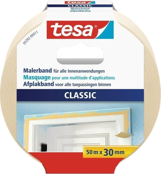 tesa Malerband Classic beige, Klebeband, 30mm/50m, 1 Stück
