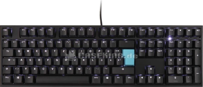 Ducky One 2 Backlit PBT, LEDs weiß, schwarz, MX RED, USB, DE