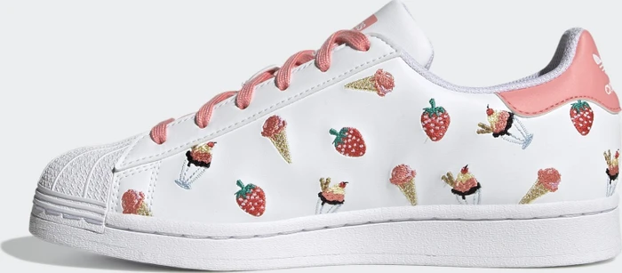 adidas Superstar cloud white/ray pink (Damen)