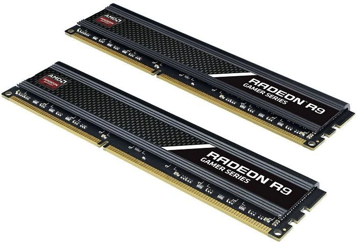 AMD Radeon R9 Gamer Series UDIMM 8GB Kit, DDR3-2400, CL11-12-12-31, 1RX8