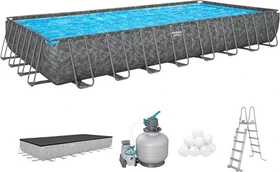 Bestway APX365 Frame Pool Set rechteckig 956x488x132cm