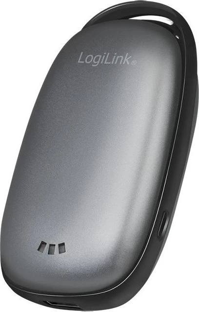 LogiLink Powerbank 4000mAh 1x USB-A Handwärmer metallgrau