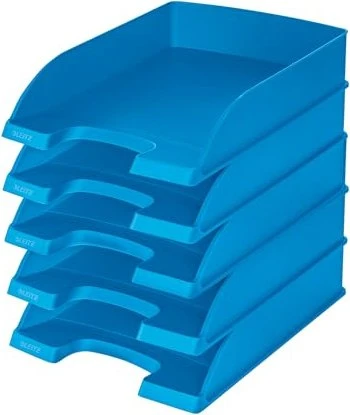 Leitz Plus Briefablage Standard, hellblau, 5er-Pack