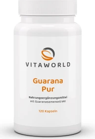 vitaworld Guarana Pur 500 mg Kapseln, 120 Stück