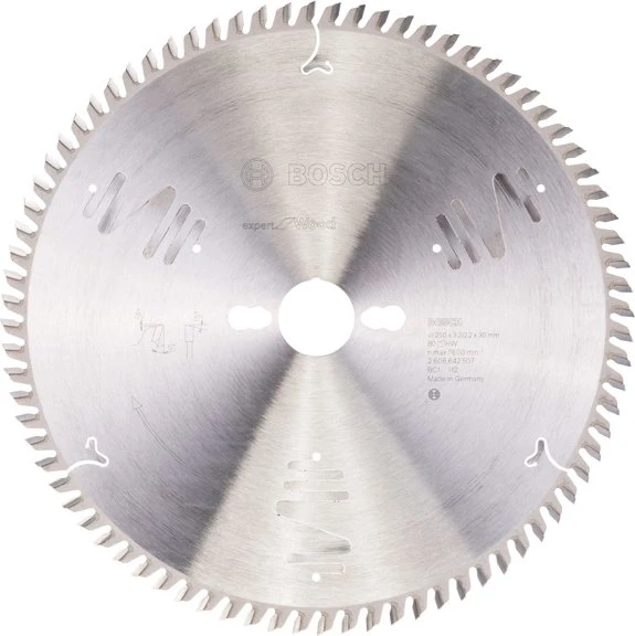 Bosch Professional Expert for Wood Kreissägeblatt 80Z, 250x2.2x30mm, 1 Stück