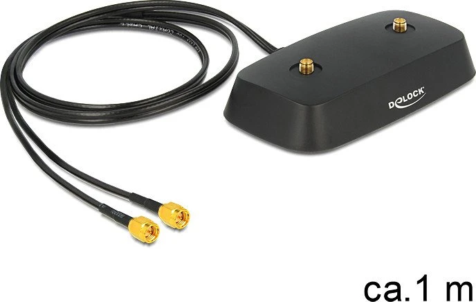 DeLOCK Standfuß für 2x SMA LTE Antenne