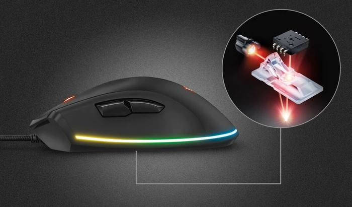 Trust Gaming GXT 900 Kudos RGB Gaming Mouse, schwarz, USB