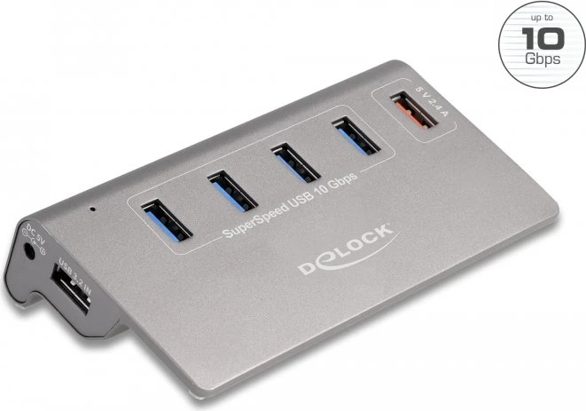 DeLOCK USB-Hub, 5x USB-A 3.1, USB-A 3.1 [Buchse]