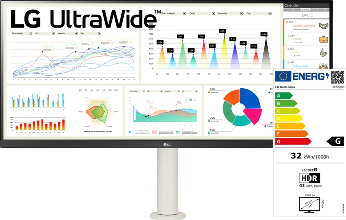 LG UltraWide 34WQ680-W, 34"