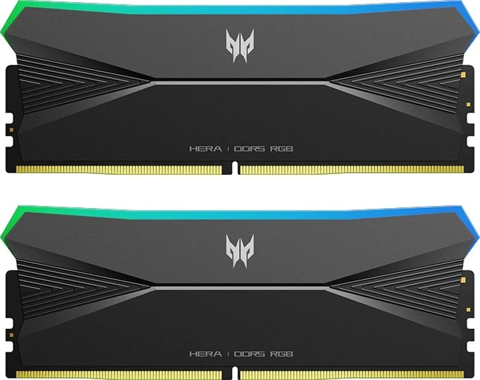 Acer Predator Hera RGB schwarz UDIMM 64GB Kit, DDR5-6400, CL32-39-39-102, 2RX8
