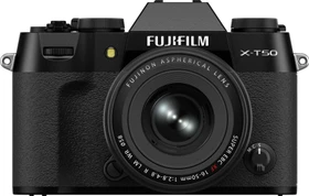 Fujifilm X-T50 schwarz mit Objektiv Fujinon XF 16-50mm 2.8-4.8 R LM WR