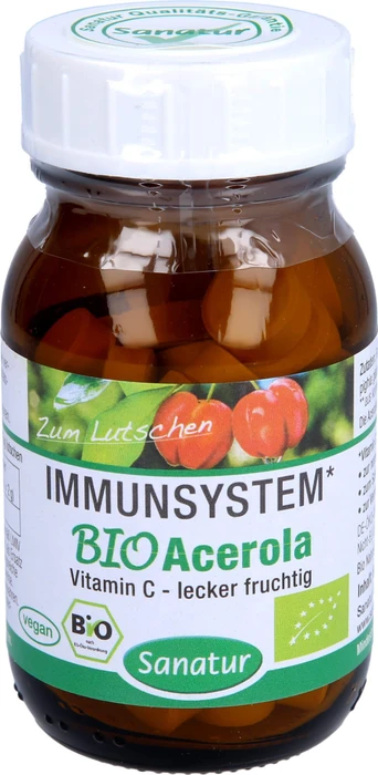 Sanatur Immunsystem ZinkSpirulina & Acerola Kapseln, 60 Stück