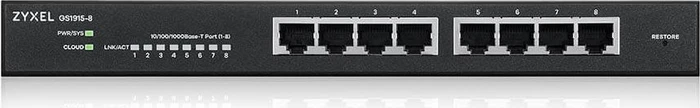 Zyxel GS1915 Desktop Gigabit Smart Switch, 8x RJ-45