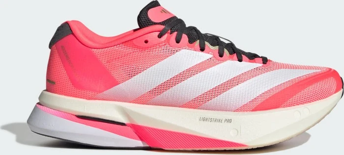 adidas Adizero Boston 13 solar turbo/cloud white/charcoal (Damen)