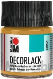 Marabu Decorlack Acryl Acrylfarbe, gold metallic, 50ml