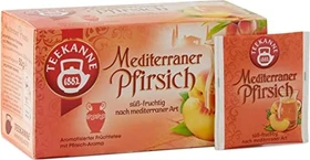 Teekanne Mediterraner Pfirsich Tee Beutel, 20 Stück