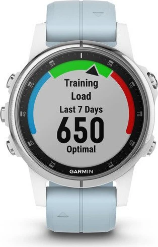 Garmin Fenix 5S Plus weiß/blau