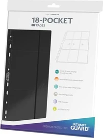 Ultimate Guard Pages 18-Pockets schwarz, 10 Stück