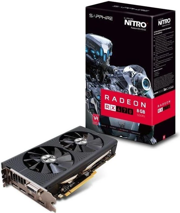 Sapphire Nitro+ Radeon RX 470 8G D5, 8GB GDDR5, DVI, 2x HDMI, 2x DP, lite retail