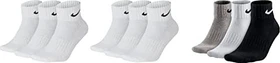 Nike Cushioned Ankle Socken weiß/schwarz, 3 Paare