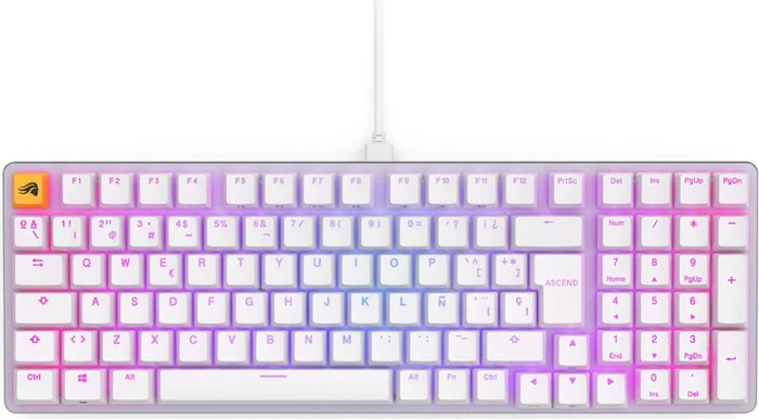 Glorious GMMK 2 Full Size, 96%, weiß, LEDs RGB, Glorious Fox Linear, USB, ES