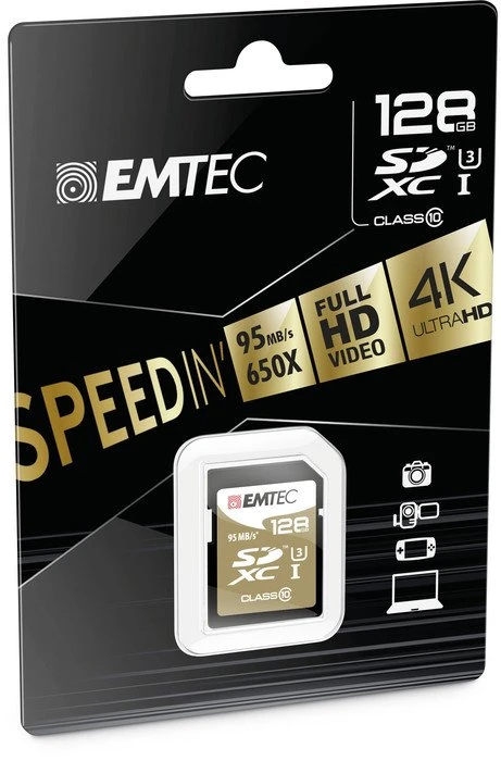 Emtec SpeedIN Pro R95/W85 128GB, UHS-I U3, Class 10