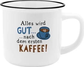 Sheepworld Kaffeebecher Alles wird gut, nach dem ersten Kaffee 350ml