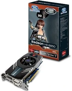 Sapphire Radeon HD 6850, 1GB GDDR5, 2x DVI, HDMI, DP, lite retail