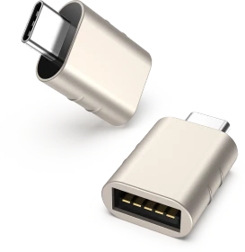 Syntech USB-Adapter, USB 3.0, 5Gb/s, USB-A 3.0 [Buchse] auf USB-C 3.0 [Stecker], Starlight, 2er-Pack